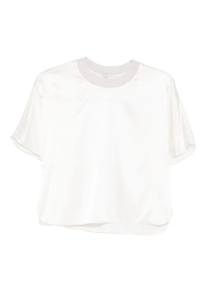 Peserico round-neck silk blouse - Neutrals
