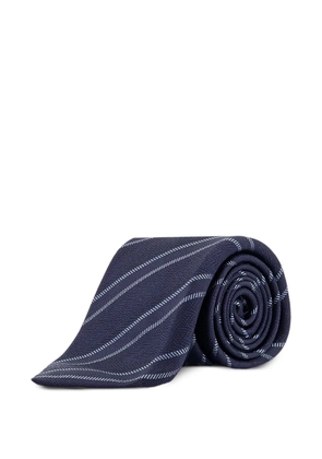 Kiton striped tie - Blue
