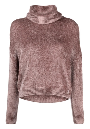 Herno chenille roll-neck jumper - Pink