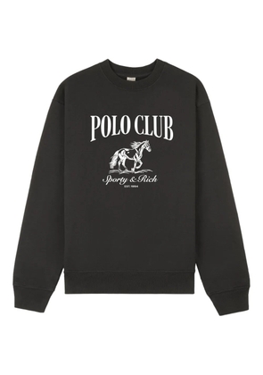 Sporty & Rich Stallion graphic-print sweatshirt - Grey