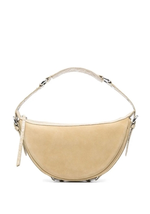 BY FAR Gib suede shoulder bag - Neutrals