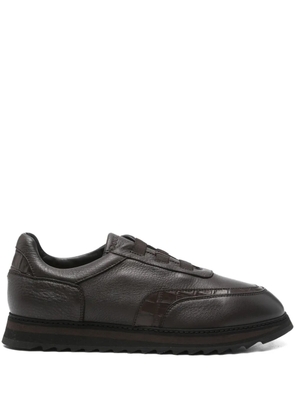 Doucal's Rodrigo panelled sneakers - Brown