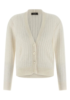 Peserico sequin appliqué tricot cardigan - White