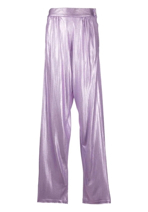 TOM FORD lurex wide-leg trousers - Purple