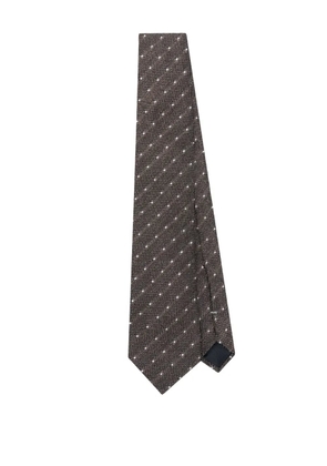 Canali silk tie - Brown