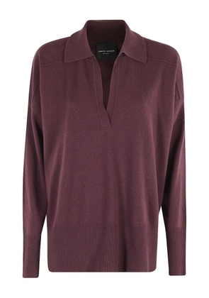 Roberto Collina polo-neck knit top - Red