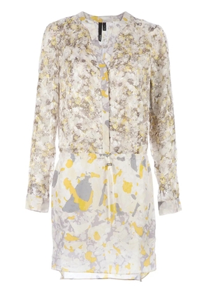 EDUN printed shirt dress - Yellow