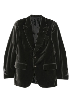 TOM FORD single-breasted velvet blazer - Grey