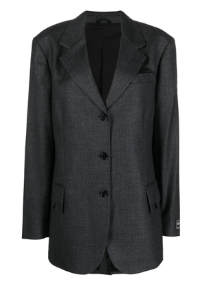 Raf Simons single-breasted wool blazer - Grey