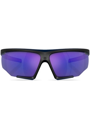 Prada Linea Rossa oversize-frame sunglasses - Black