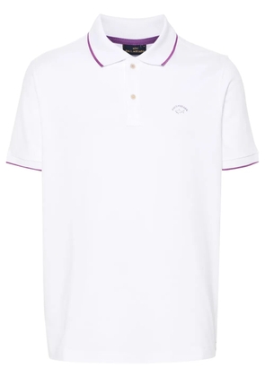 Paul & Shark contrast-border polo shirt - White