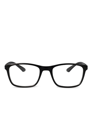 Calvin Klein rectangle acetate frames - Black