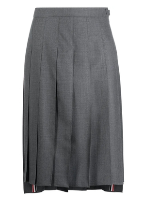 Thom Browne pleated midi skirt - Grey