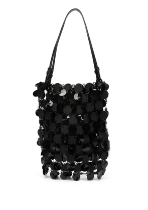 Rabanne disc-embellished tote bag - Black