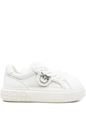 PINKO Yoko appliqué platform sneakers - White