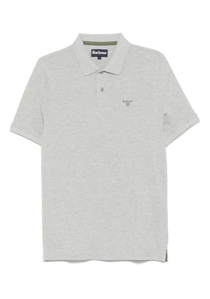 Barbour embroidered-logo polo shirt - Grey