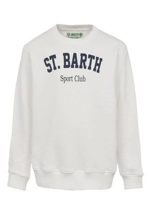 MC2 Saint Barth logo-print round-neck sweatshirt - Neutrals