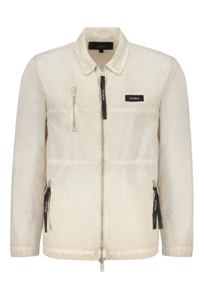 ISO.POETISM logo-patch jacket - Neutrals