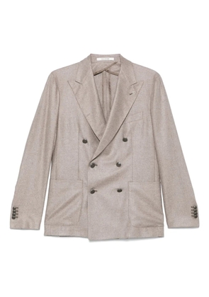 Tagliatore silk blazer - Neutrals