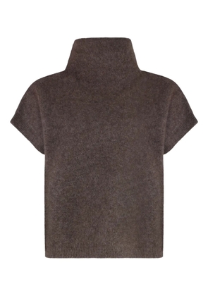 P.A.R.O.S.H. ribbed wool turtleneck sweater - Brown