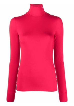 Raf Simons roll-neck jersey top - Red