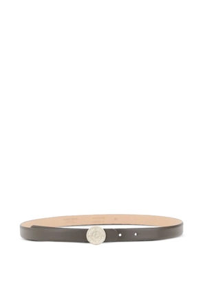 Giorgio Armani logo-buckle belt - Green