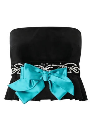 Valentino Garavani sequin-embellished bow blouse - Black