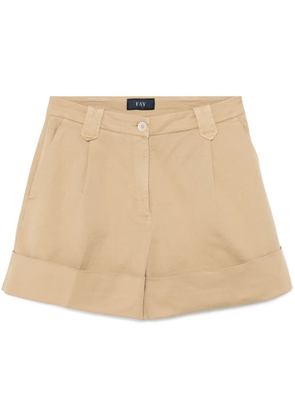 Fay pleated shorts - Neutrals