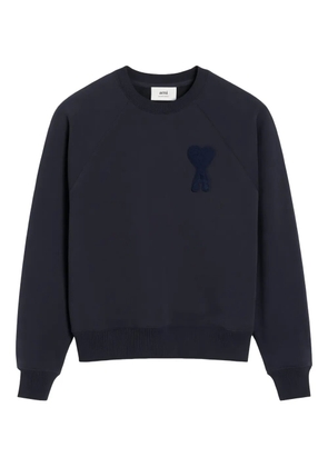 AMI Paris logo-embroidered sweatshirt - Blue