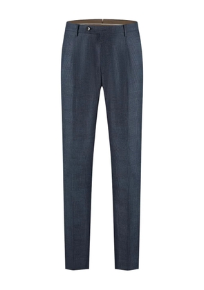 Berwich checked trousers - Blue