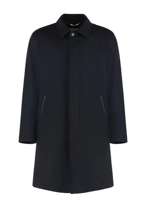 Canali single-breasted wool coat - Blue