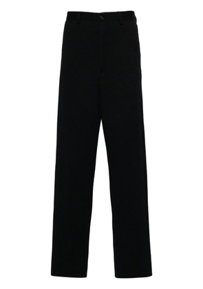 Giorgio Armani textured tapered trousers - Blue