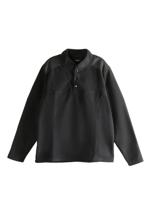 Malbon Golf band-collar polo shirt - Black