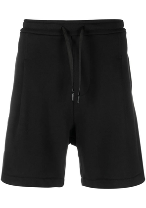 A Paper Kid logo-patch cotton track shorts - Black