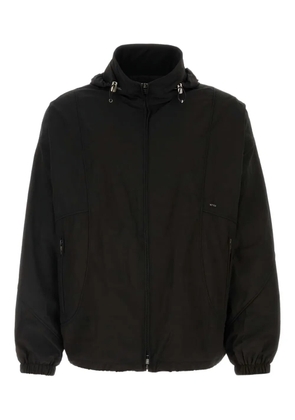 Wooyoungmi hooded windbreaker - Black