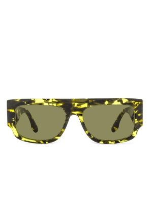 Victoria Beckham Eyewear rectangle-frame sunglasses - Yellow