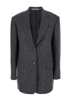 Tagliatore notched single-breasted jacket - Grey