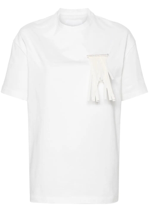 Jil Sander brooch-detailed cotton T-shirt - White