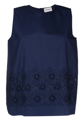 P.A.R.O.S.H. cut-out detail top - Blue