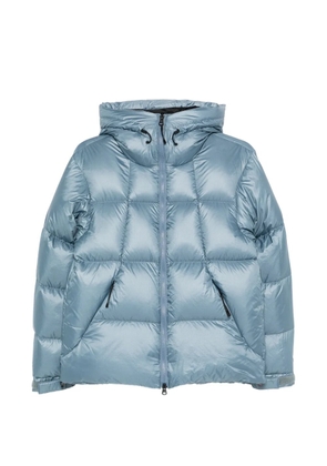 Goldwin ripstop-pattern hooded puffer jacket - Blue