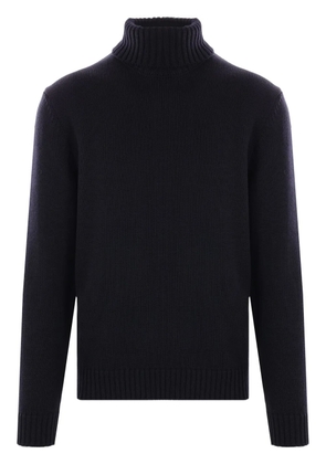 Zanone roll-neck knitted jumper - Blue