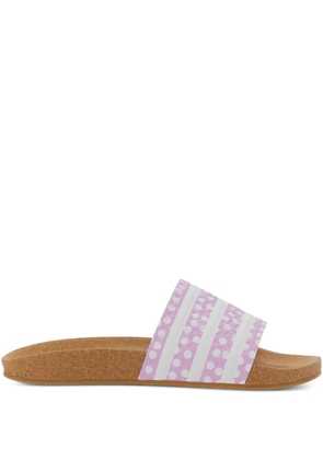adidas Adllette stripes polka dot sandals - Pink