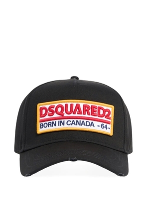 DSQUARED2 logo-patch baseball cap - Black