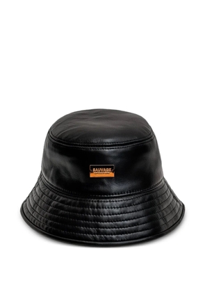 PLACE OF ËLMS sauvage-plaque bucket hat - Black