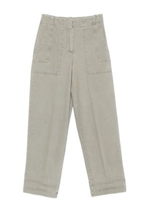 Peserico patch-pockets cropped trousers - Grey