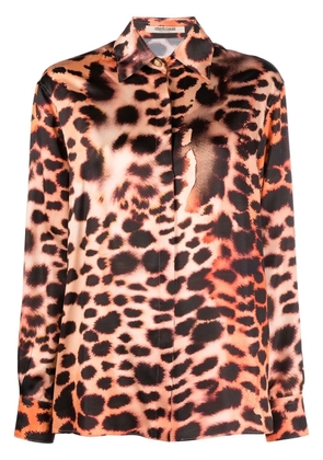Roberto Cavalli silk leopard print blouse - Neutrals