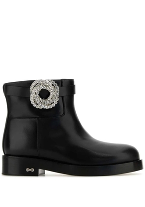 MACH & MACH Glaaxy leather boots - Black