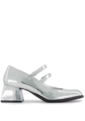 Nodaleto Bacara 55mm metallic mary-jane shoes - Silver