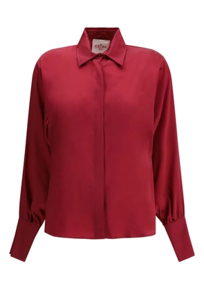CRIDA Feltre satin shirt - Red