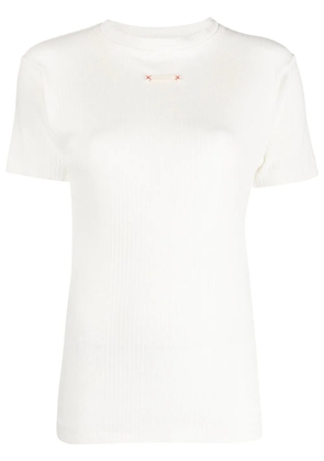 Maison Margiela logo-patch cotton T-shirt - White